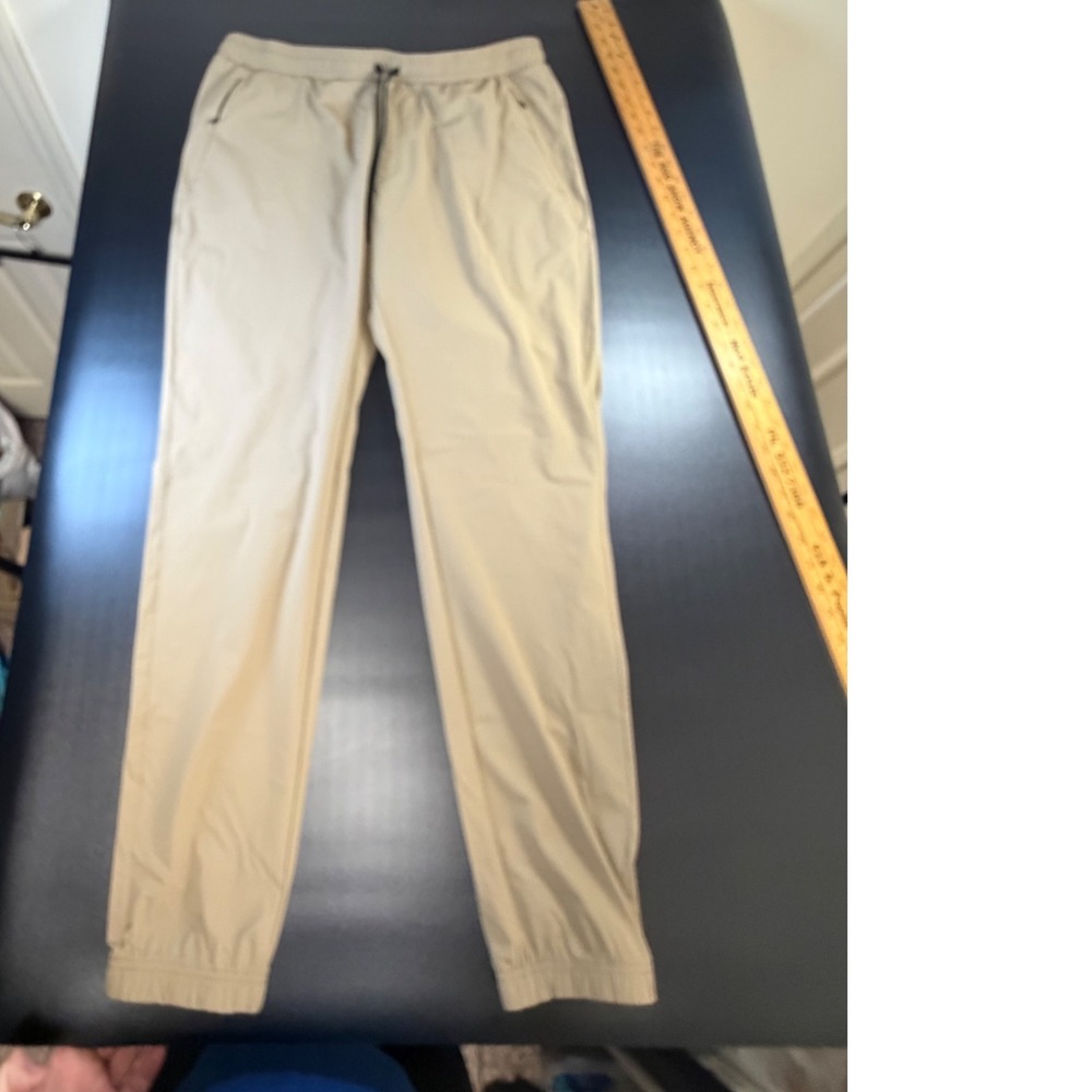 UNRL Apex Joggers Mens XL Tall Khaki Tan Tapered Athletic Stretch Pants K8